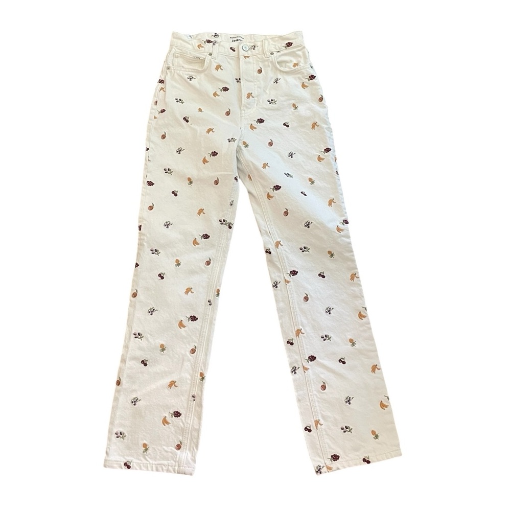 REFORMATION Cynthia Fruitloops High Rise Straight Jeans